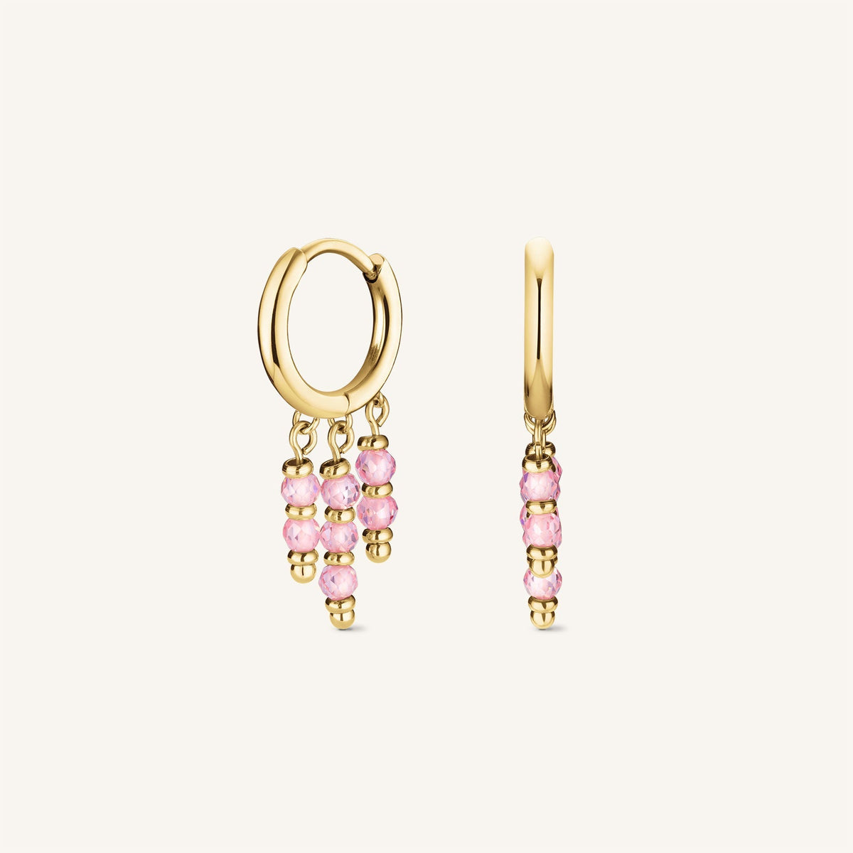 Aro de Cuentas Colgantes Rosa leftcolumn
