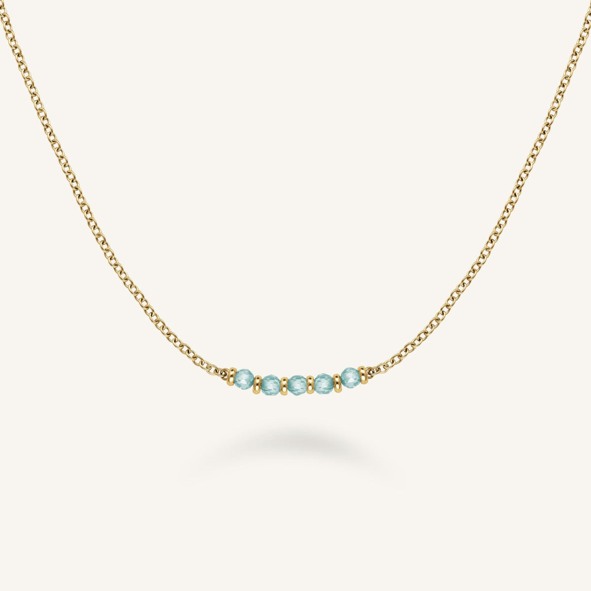 Collar de 5 Piedras Azul leftcolumn