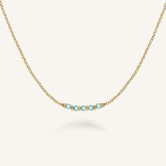 Collar de 5 Piedras Azul leftcolumn