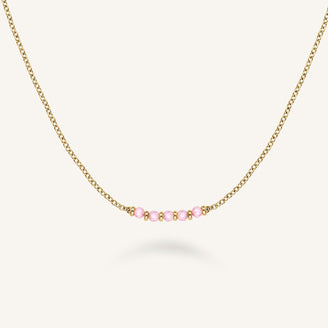Collar de 5 Piedras Rosa leftcolumn