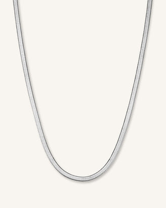 Collar Cadena serpiente Plata leftcolumn