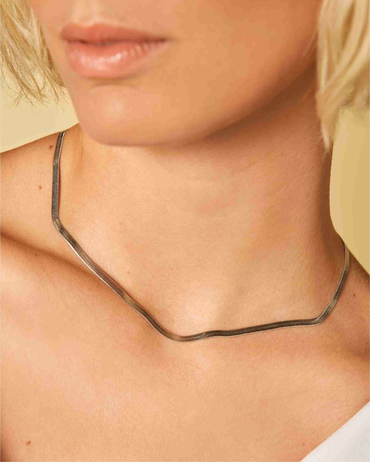 Collar Cadena serpiente Plata leftcolumn