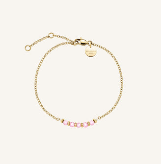 Pulsera de 5 Piedras Rosa leftcolumn