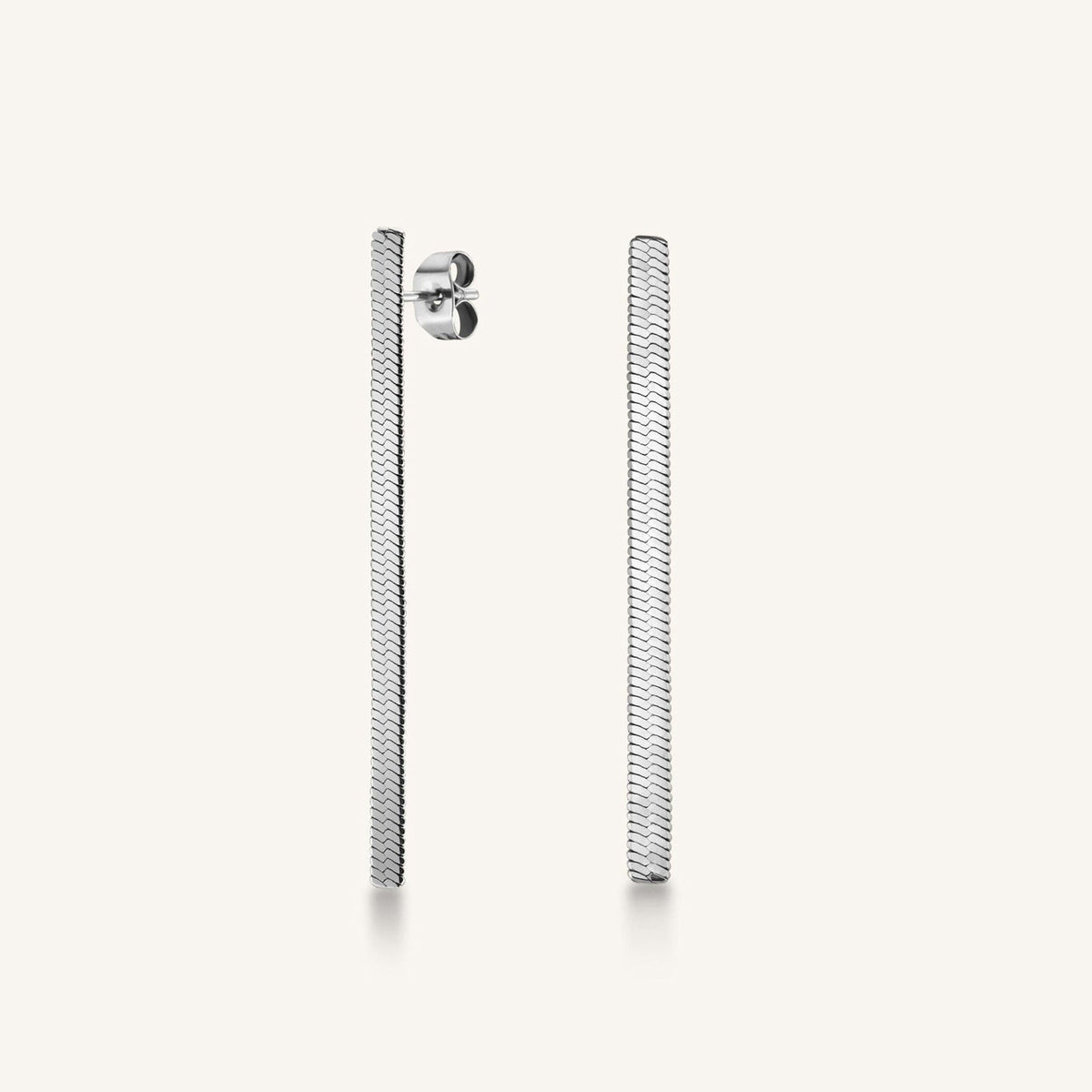 Pendientes cadena serpiente Plata leftcolumn