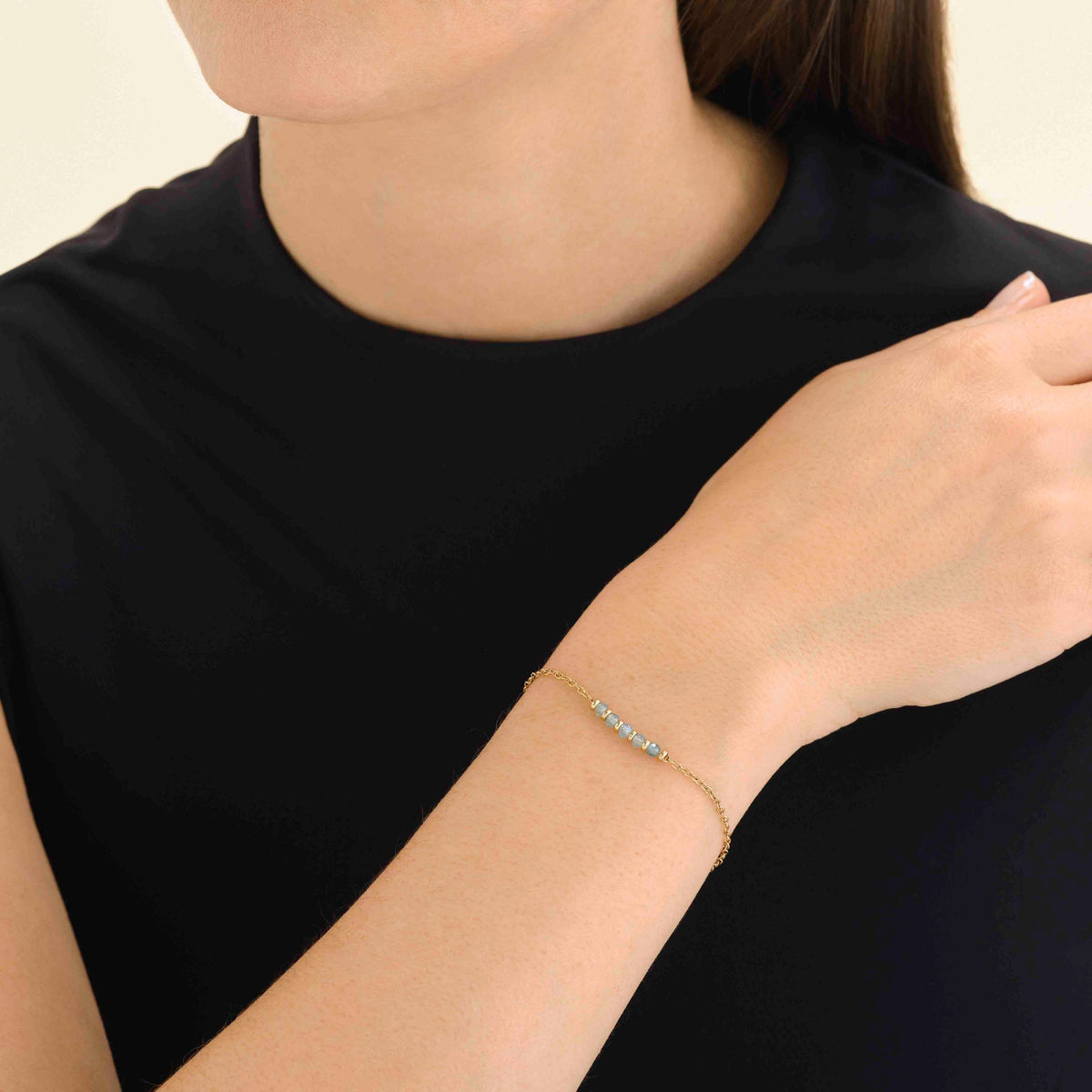 Pulsera de 5 Piedras Azul leftcolumn