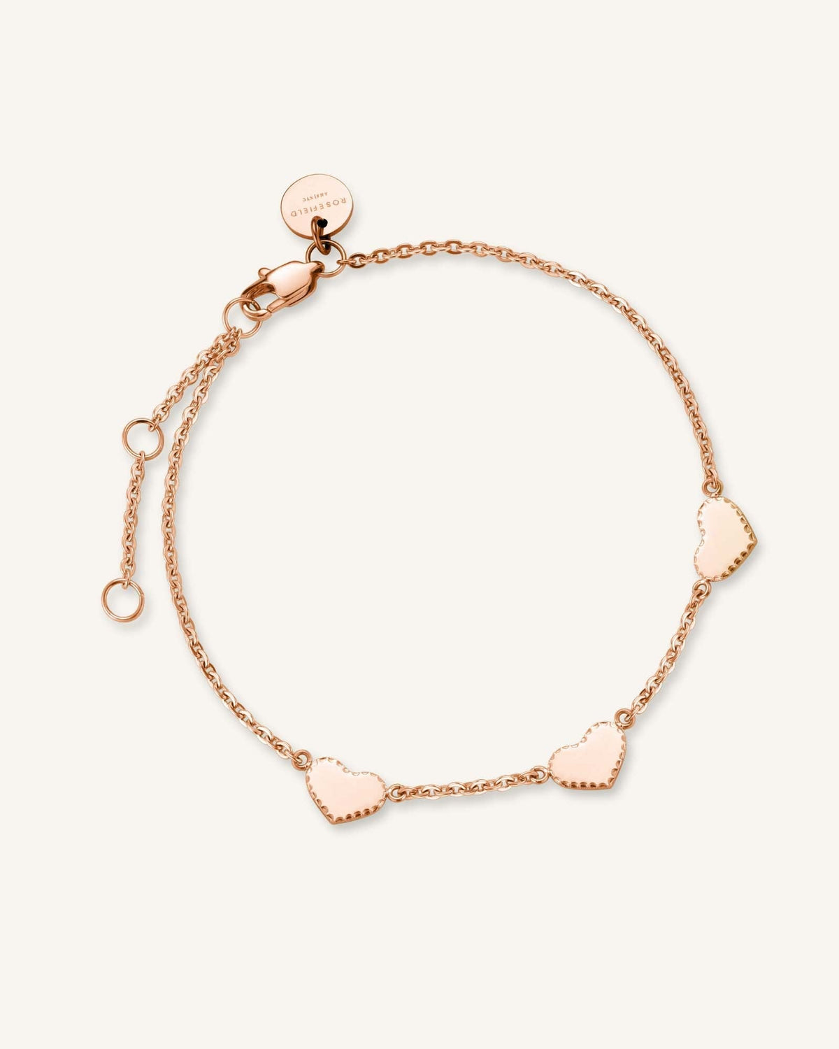 The Love Motif pulsera con triple motivo de corazón JBTHG-J502,leftcolumn,