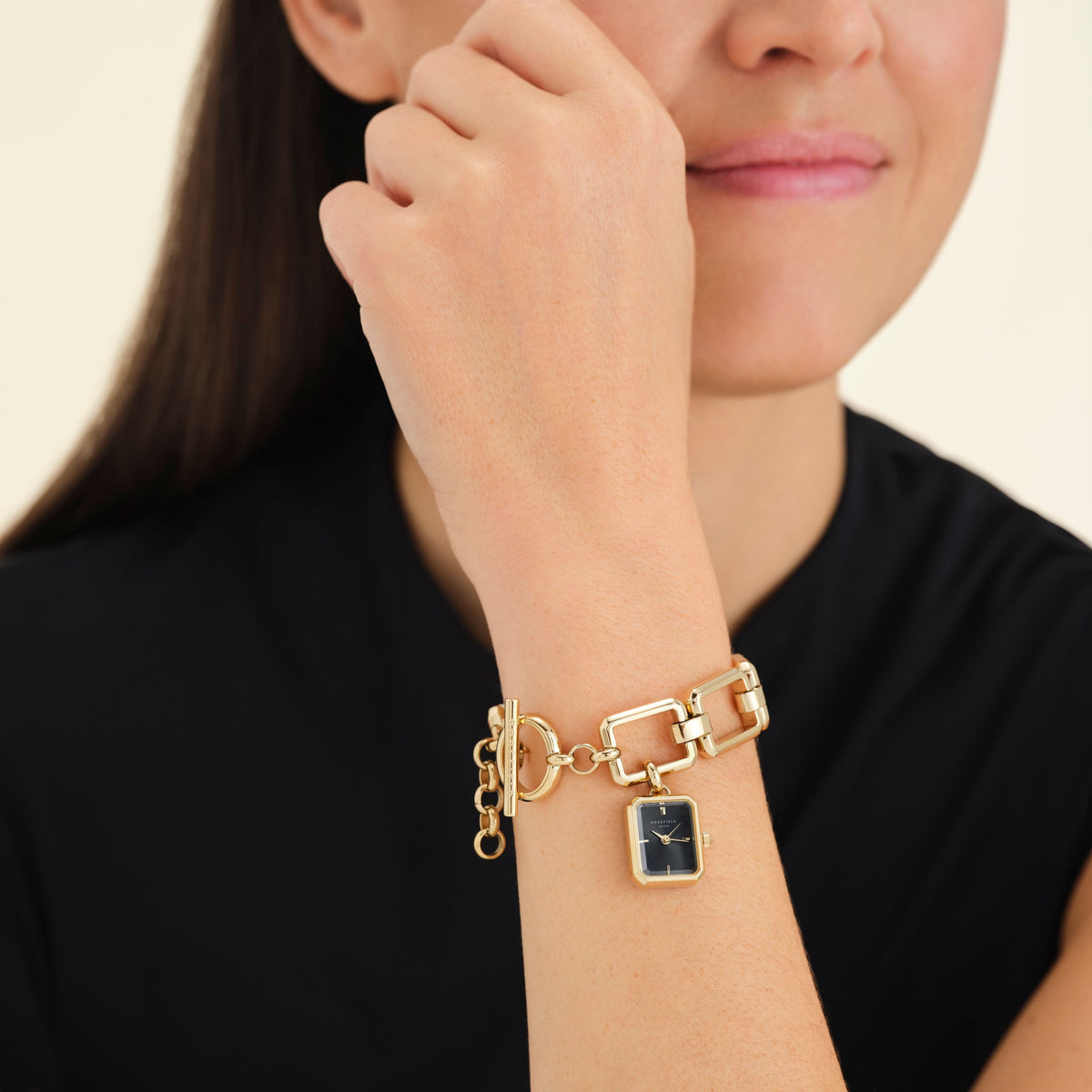 Octagon Chain Oro Negro - Con Grabado SBGSG-O66_Engrave,leftcolumn