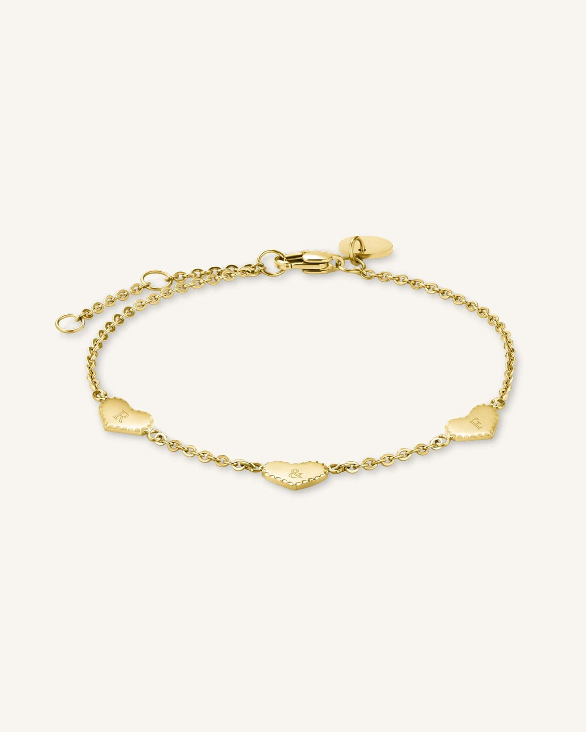The Love Motif pulsera con triple motivo de corazón JBTHG-J502,leftcolumn,