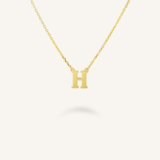 Initial Necklace H leftcolumn