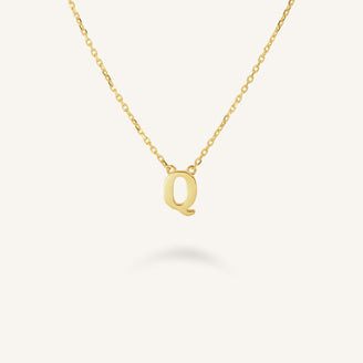Initial Necklace Q leftcolumn