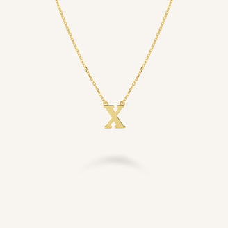 Initial Necklace X leftcolumn