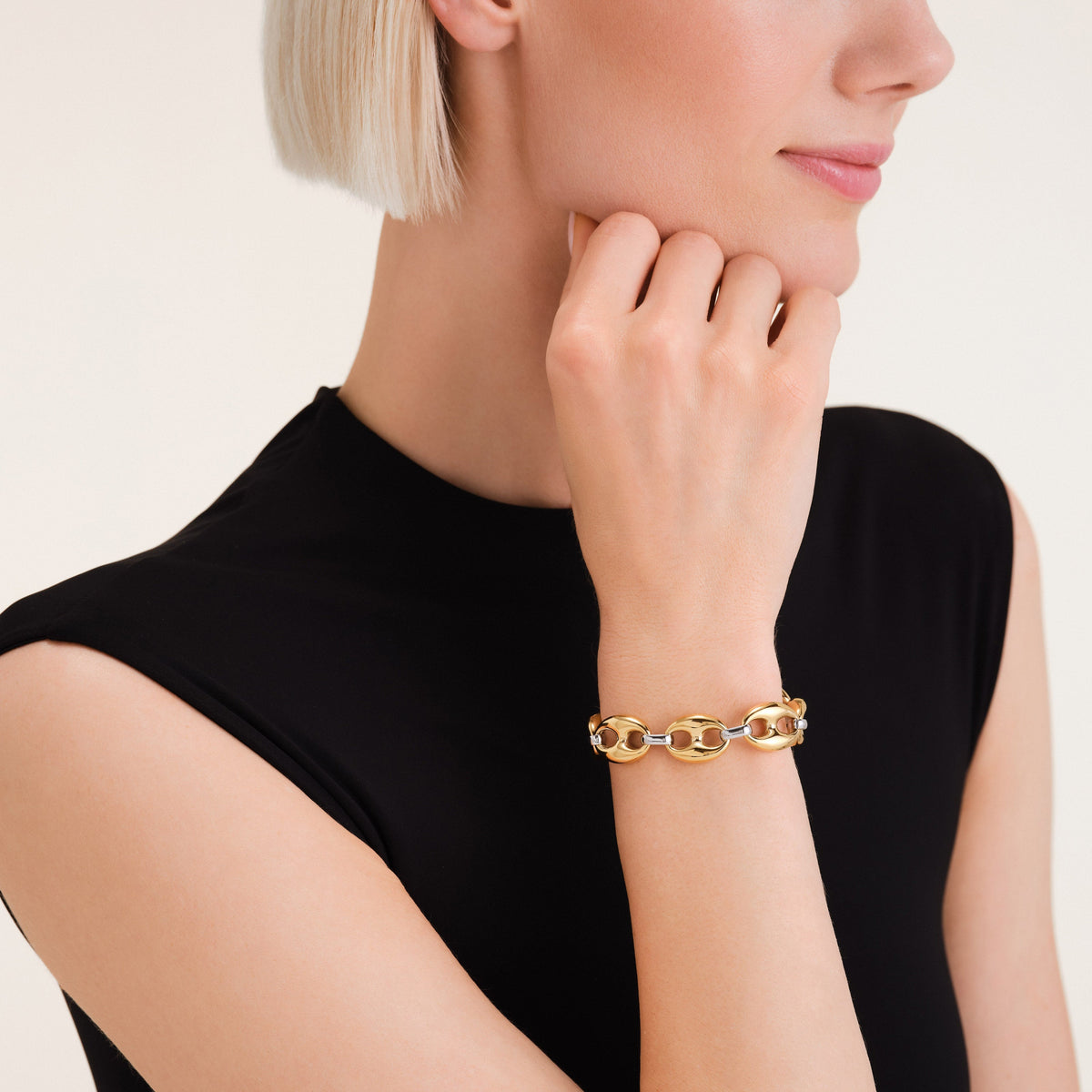 Pulsera Bicolor Grano de Café leftcolumn