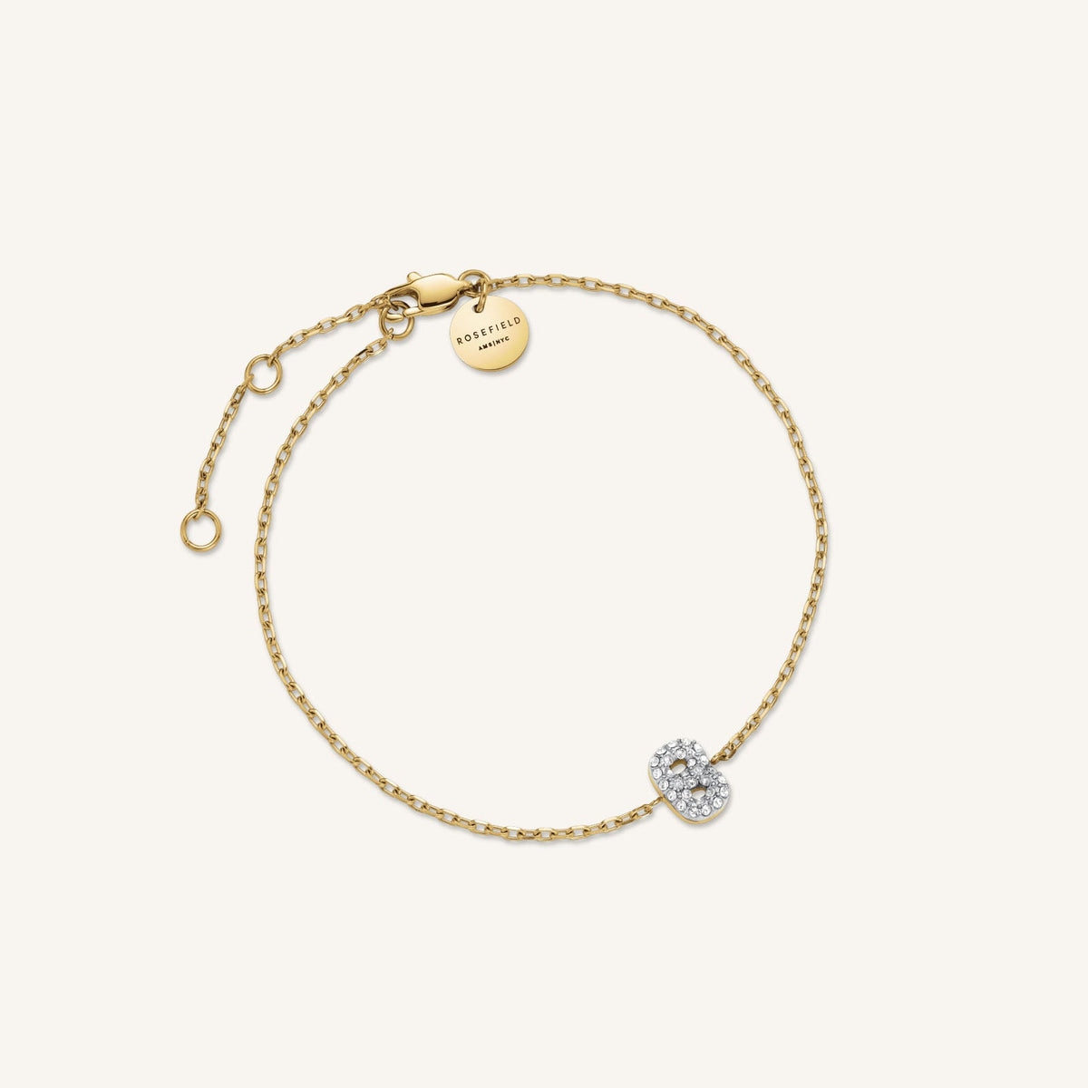 Pulsera Letra B con cristales leftcolumn