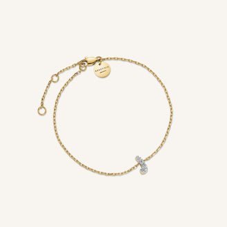 Pulsera Letra J con cristales leftcolumn