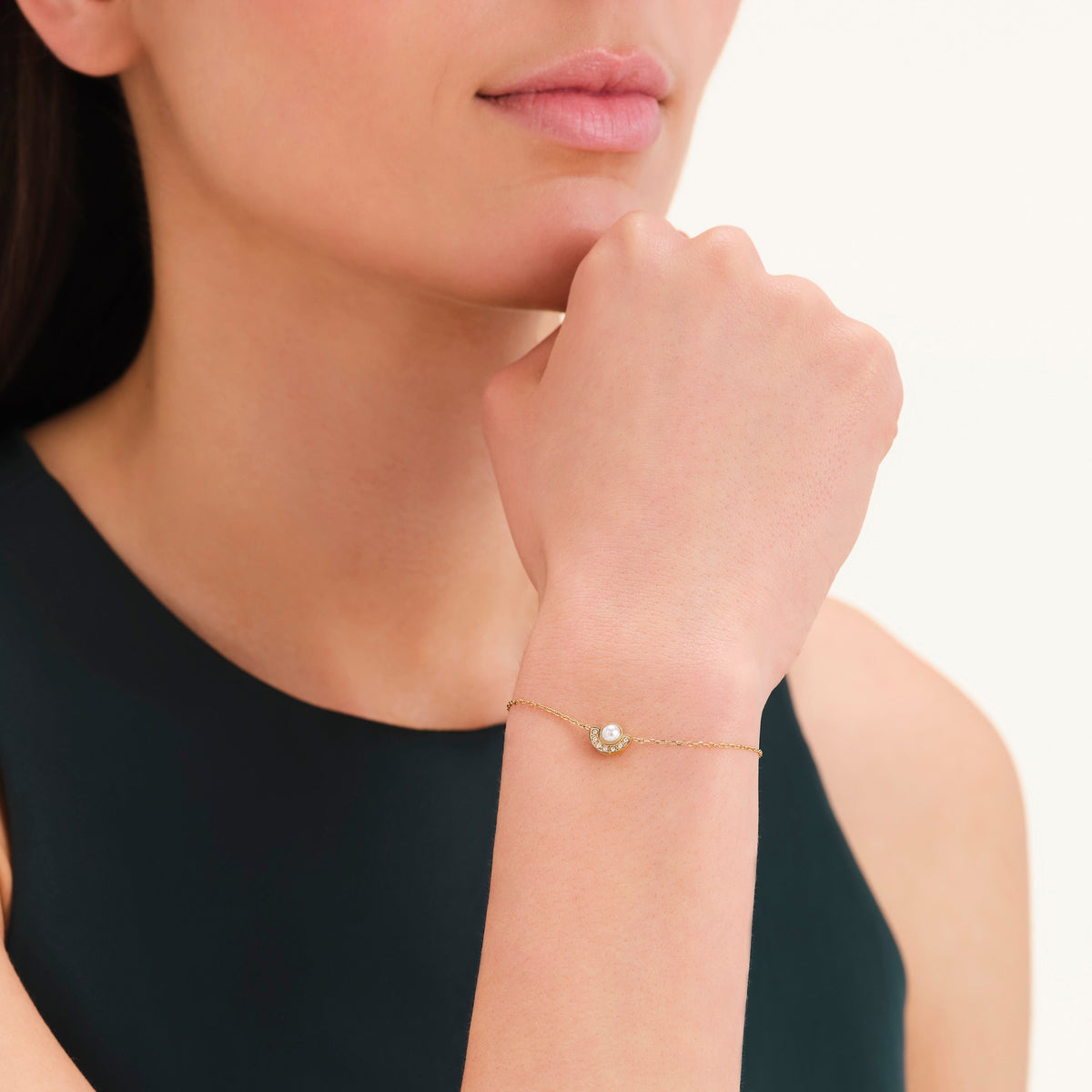 Pulsera Halo de Perla leftcolumn