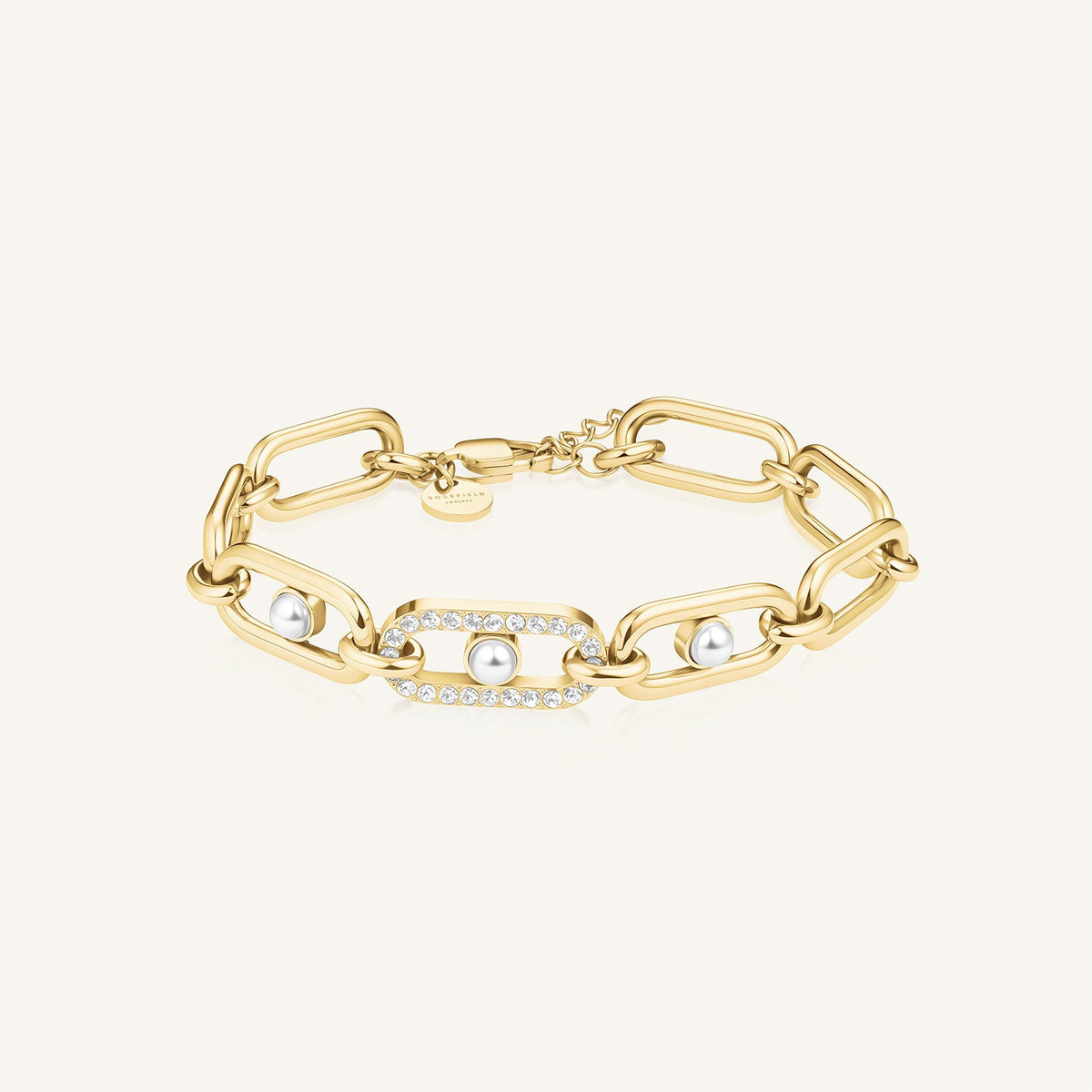 Pulsera de Eslabones con Perla leftcolumn