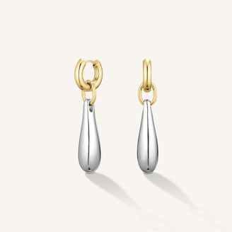 Aros colgantes bicolor leftcolumn,