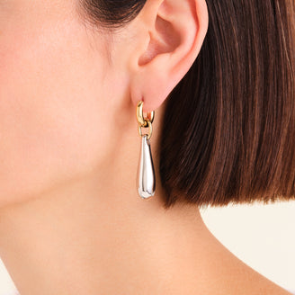 Aros colgantes bicolor leftcolumn,