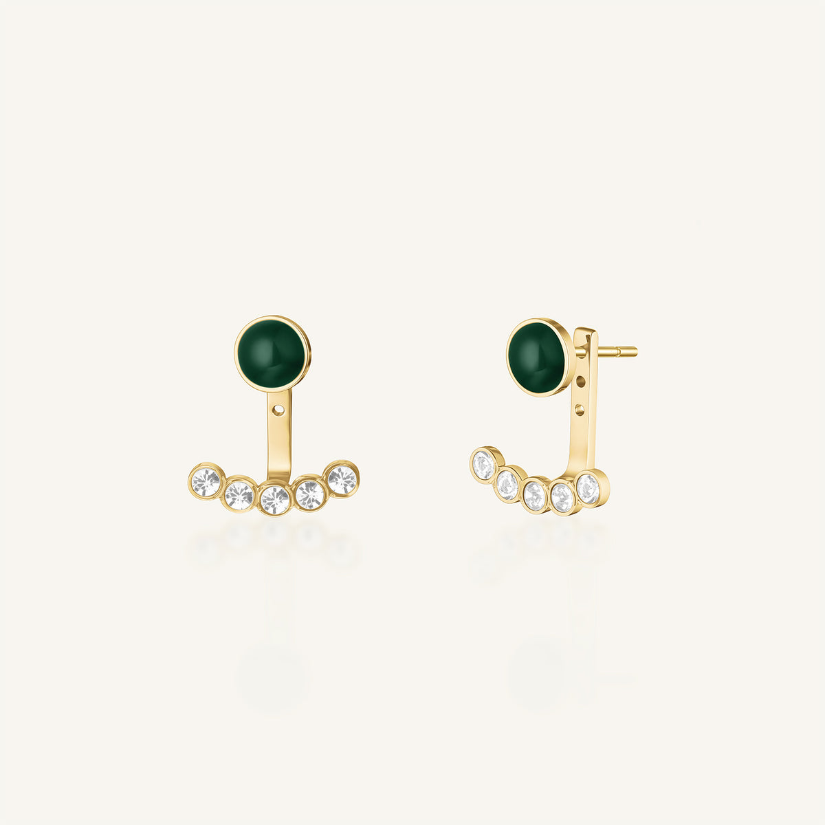 Pendientes Botón Esmalte y Pavé leftcolumn