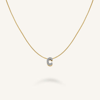 Collar Letra C con cristales leftcolumn