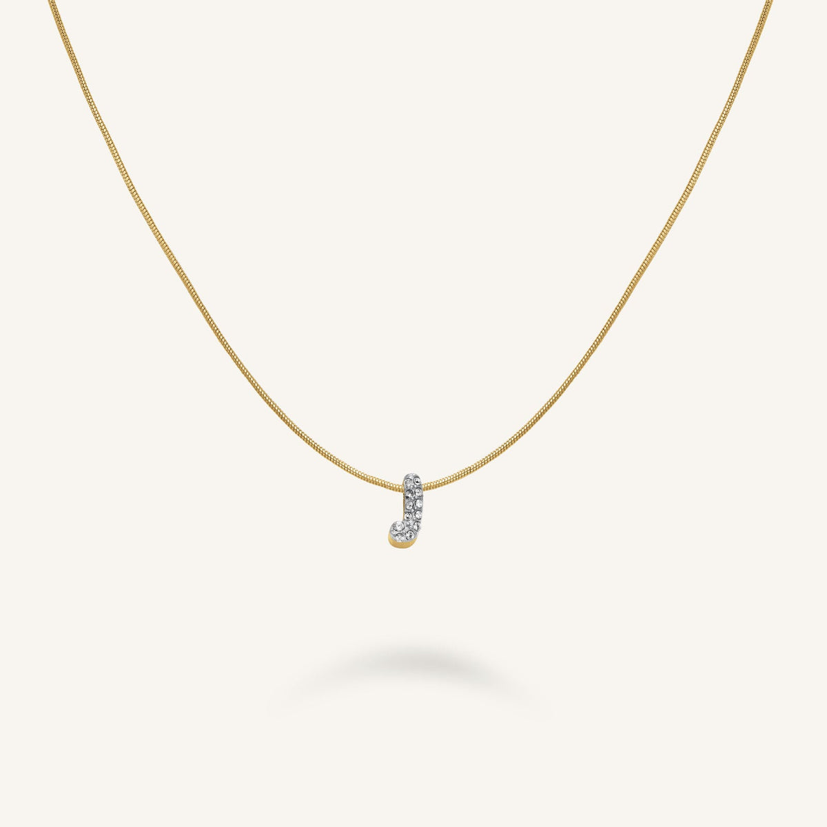 Collar Letra J con cristales leftcolumn