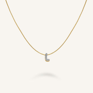 Collar Letra L con cristales leftcolumn