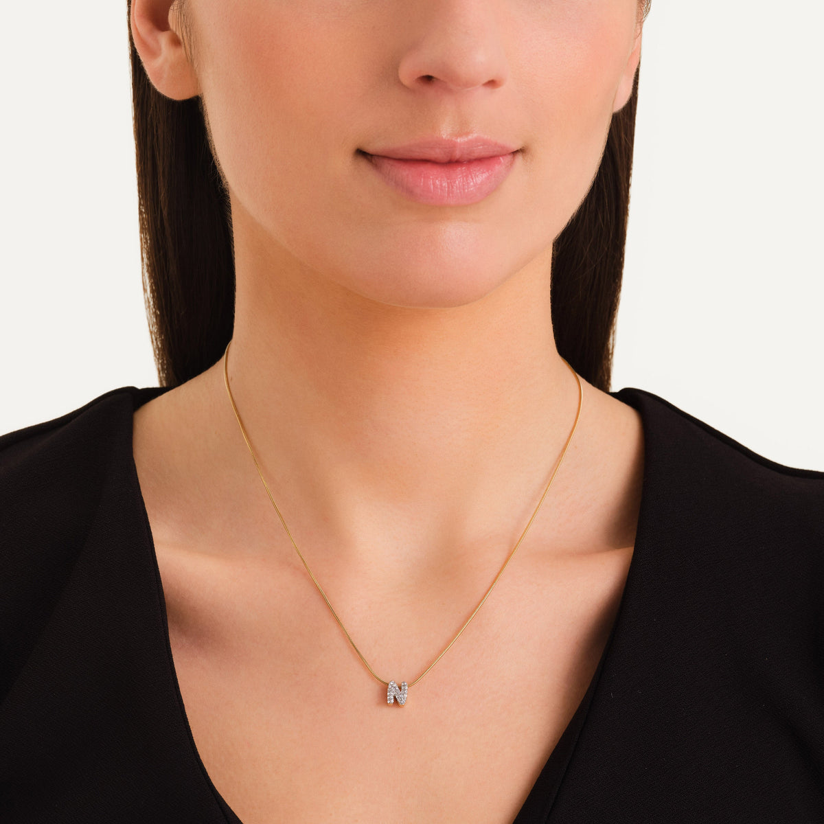 Collar Letra N con cristales leftcolumn