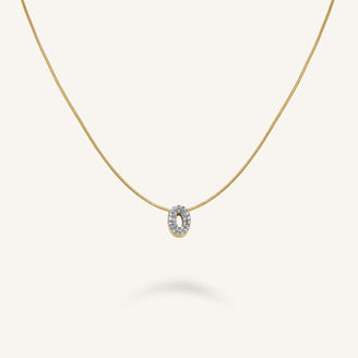 Collar Letra O con cristales leftcolumn