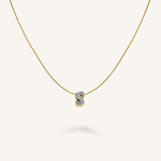 Collar Letra S con cristales leftcolumn