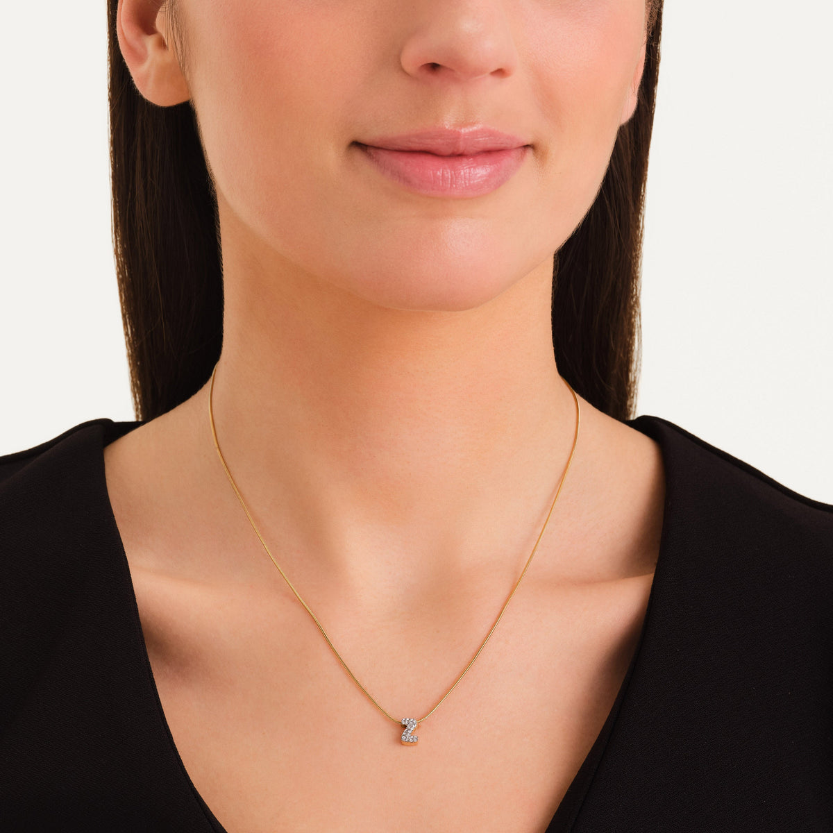 Collar Letra Z con cristales leftcolumn