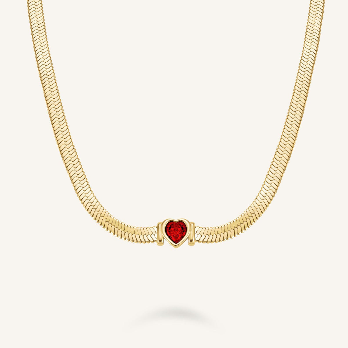 Choker Cadena Serpiente Corazón JNSWG-J1002,leftcolumn