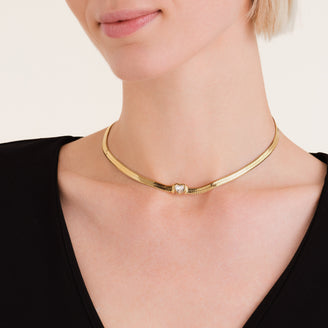 Choker Cadena Serpiente Corazón JNSWG-J1002,leftcolumn