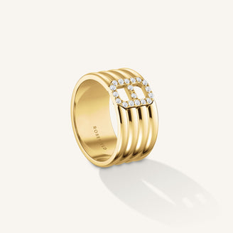 Anillo fino octagonal leftcolumn,