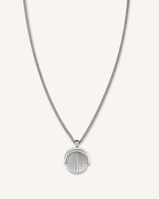 Necklace Twisting Sunray Coin Pendant leftcolumn,JTNCRG-J449