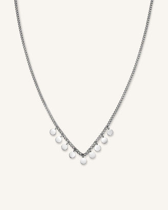 Necklace Multi Micro Coins leftcolumn,JTNMG-J444