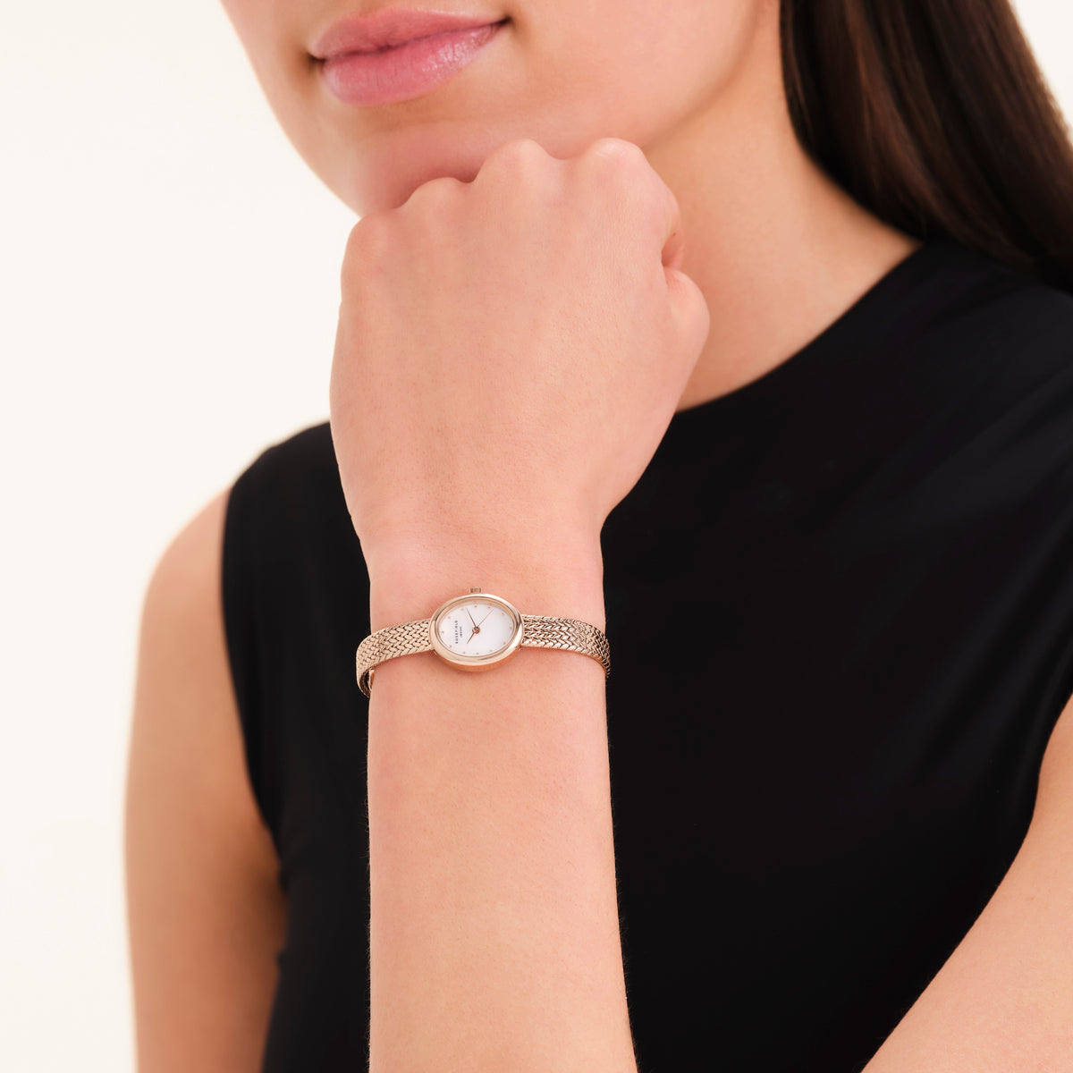 Mini Oval Rosa Dorado - Con Grabado leftcolumn